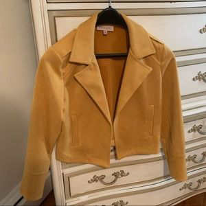 Mustard half blazer, size M